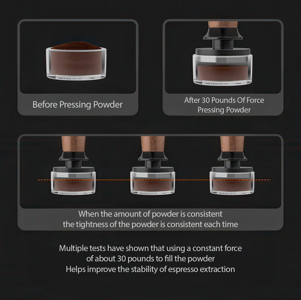 Walnut Coffee Tamper Balanced Design