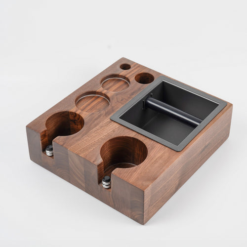 Barista Coffee Tamping Station with Knock Box