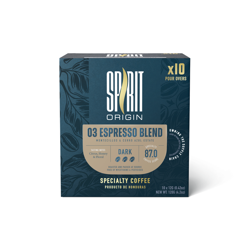 Single-Use Pour-Over Drip Bags - Espresso Blend (Box of 10 Bags)