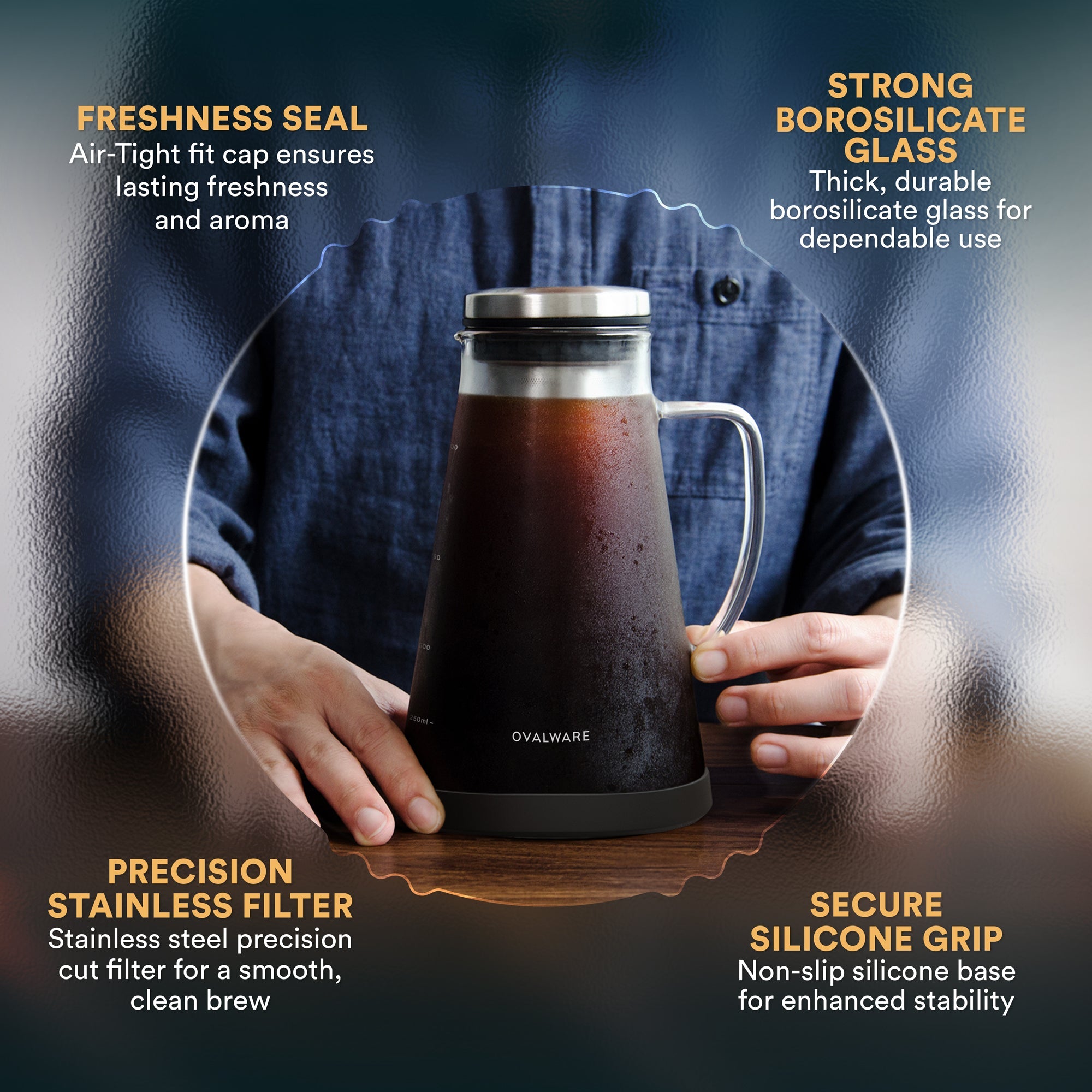 Cold Brew Maker 1.0L/34oz and 1.5L/51oz
